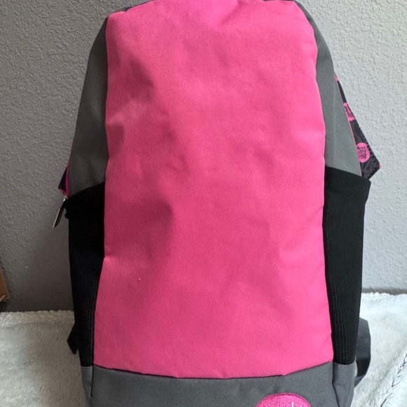 Perfectly Posh~Stylish pink, gray and black backpack~NWOT - Picture 1 of 14